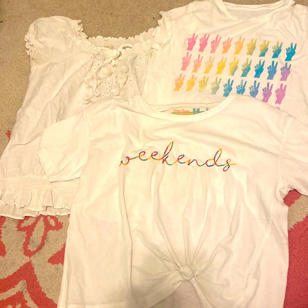Pack of 3 cute summer shirts